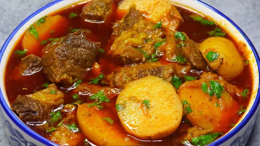 Traditional Pakistani Dish - Aloo Gosht