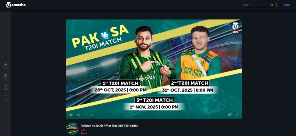 Tamasha App for Sports Fans