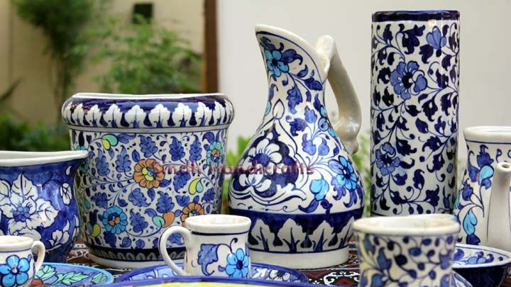 Top handicrafts in Pakistan - Blue Pottery from Hala