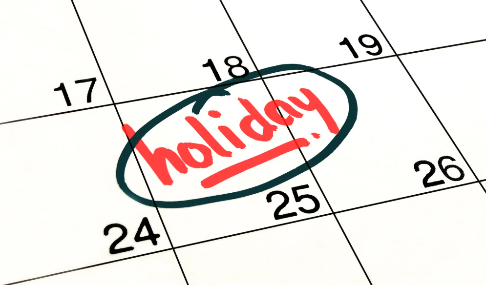Calendar of Extended & Seasonal Breaks
